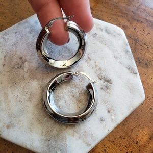 Small hoop earrings